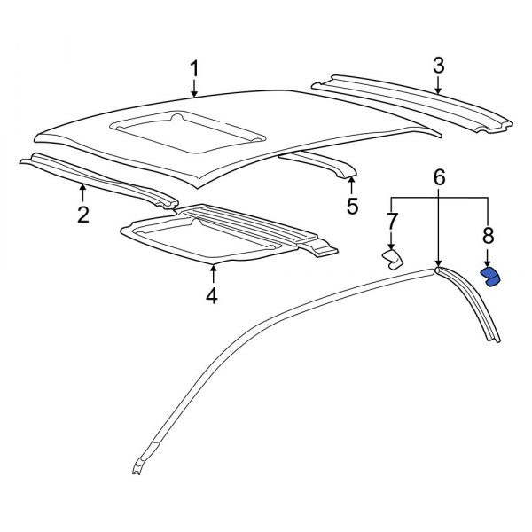 Roof Drip Molding Clip