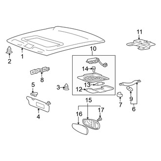 Hyundai OE - Roof - Interior Trim (With Sunroof)
