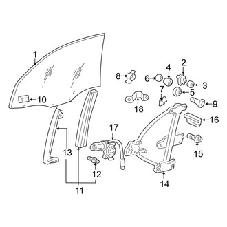 Hyundai OE - Front Door - Glass & Hardware