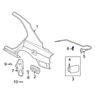Hyundai OE - Fuel Filler Door Bolt