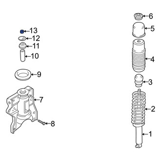 Hyundai OE - Upper Suspension Shock Absorber Nut