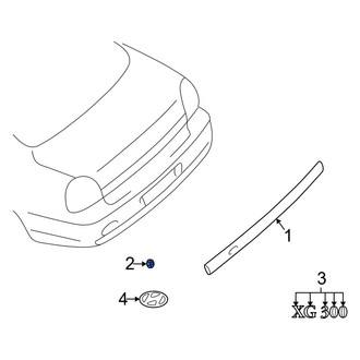 Hyundai OE - Deck Lid Finish Panel Clip