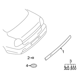 Hyundai OE - Trunk Lid - Exterior Trim