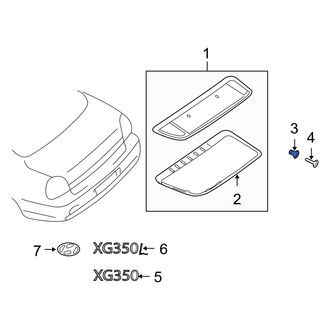 Hyundai OE - Deck Lid Finish Panel Clip