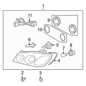 Hyundai OE - Front Lamps - Headlamp Components