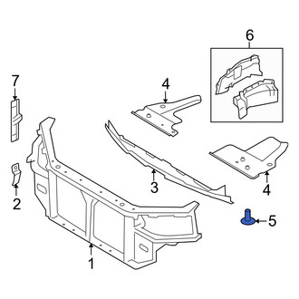 Hyundai OE - Radiator Support Splash Shield Clip