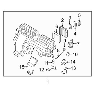 Hyundai OE - Air Conditioner & Heater - Evaporator Components