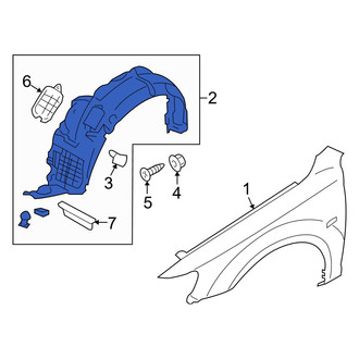 Hyundai OE - Front Right Fender Splash Shield