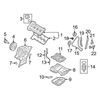 Hyundai OE - Upper Engine Timing Chain Guide