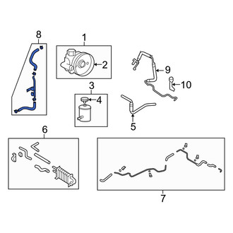 Hyundai OE - Front Power Steering Cylinder Line