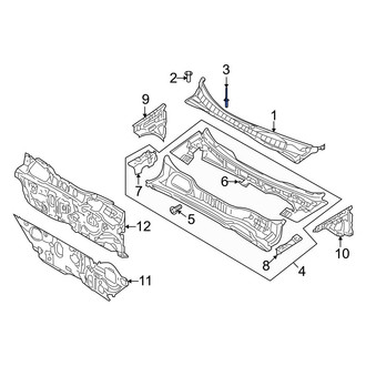 Hyundai OE - Cowl Cover Rivet