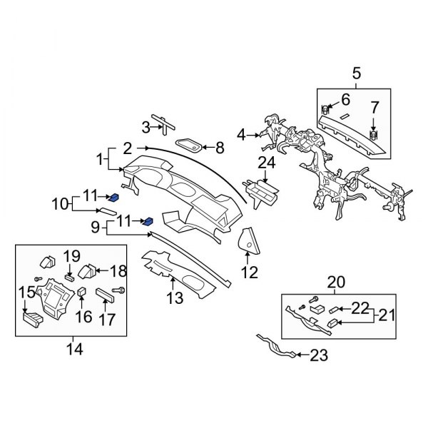 Instrument Panel Molding Clip