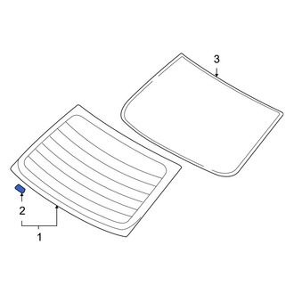 Hyundai OE - Rear Back Glass Insulator