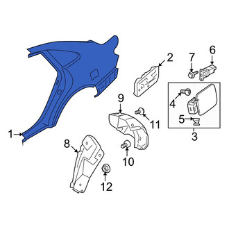 Hyundai OE - Rear Right Outer Quarter Panel
