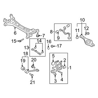 Hyundai OE - Rear Suspension - Suspension Components