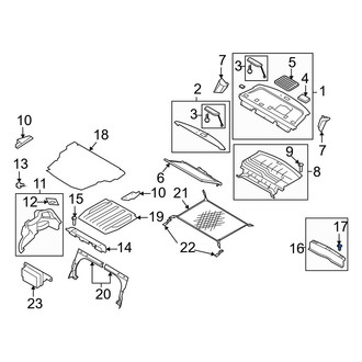 Hyundai OE - Trunk Trim Panel Clip