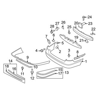 Hyundai OE - Rear Bumper - Bumper & Components