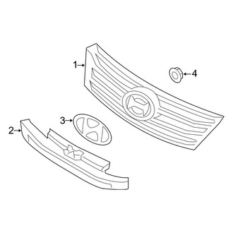 Hyundai OE - Front Bumper & Grille - Grille & Components