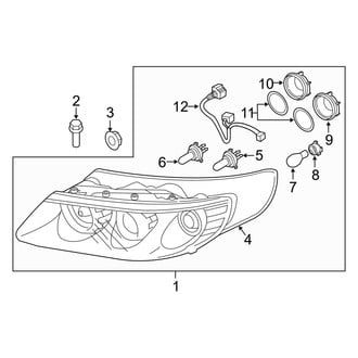 Hyundai OE - Front Lamps - Headlamp Components