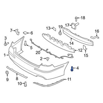 Hyundai OE - Bumper Cover Screw