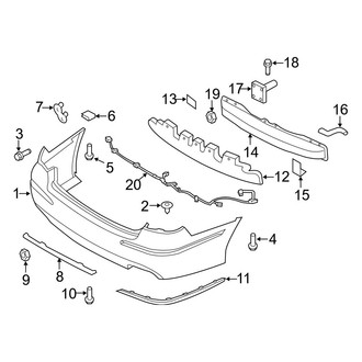 Hyundai OE - Rear Bumper - Bumper & Components