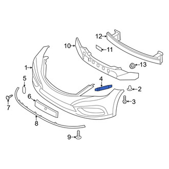 Hyundai OE - Front Left Bumper Cover Bracket