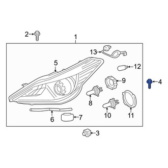 Hyundai OE - Outer Headlight Mounting Bolt