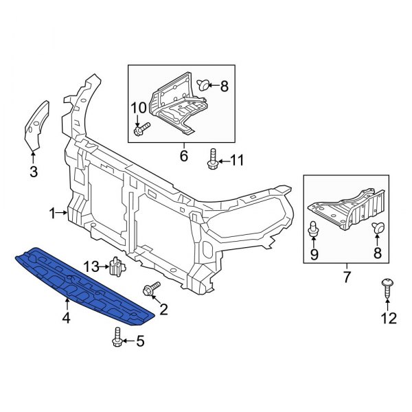 Radiator Support Splash Shield