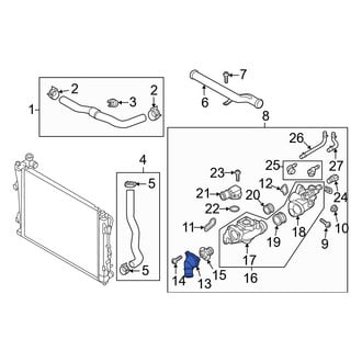 Hyundai OE - Engine Coolant Outlet Flange
