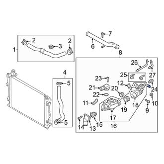 Hyundai OE - Upper Engine Coolant Thermostat Housing