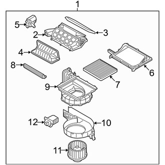 Hyundai OE - Air Conditioner & Heater - Blower Motor & Fan