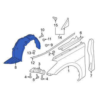 Hyundai OE - Front Right Fender Splash Shield