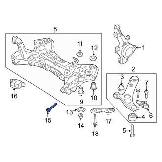 Hyundai OE - Front Suspension Control Arm Bolt