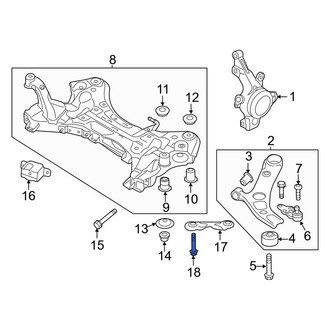 Hyundai OE - Front Suspension Crossmember Bolt