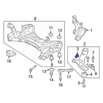 Hyundai OE - Front Forward Suspension Control Arm Bushing