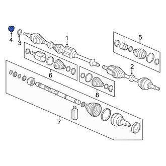 Hyundai OE - Front CV Joint Nut