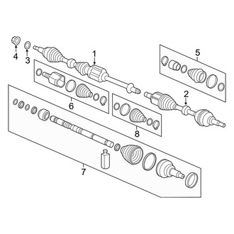 Hyundai OE - Front Suspension - Drive Axles