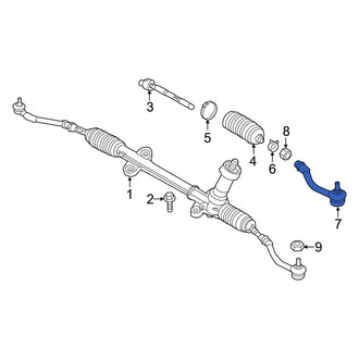 Hyundai OE - Left Outer Steering Tie Rod End