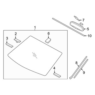 Hyundai OE - Windshield - Glass
