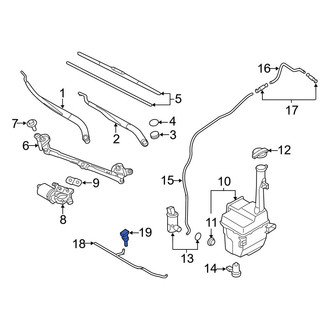 Hyundai OE - Front Windshield Washer Nozzle