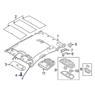 Hyundai OE - Sun Visor Holder Screw