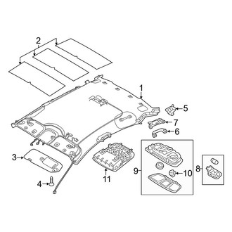 Hyundai OE - Roof - Interior Trim (W/O Panoramic)