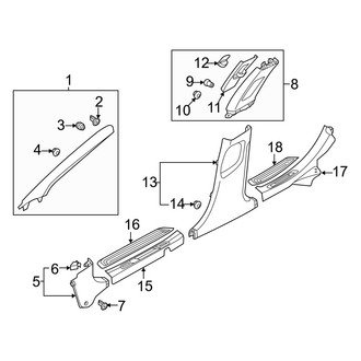 Hyundai OE - Pillars, Rocker & Floor - Interior Trim