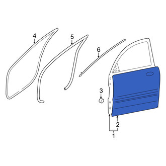 Hyundai OE - Front Left Outer Door Outer Panel