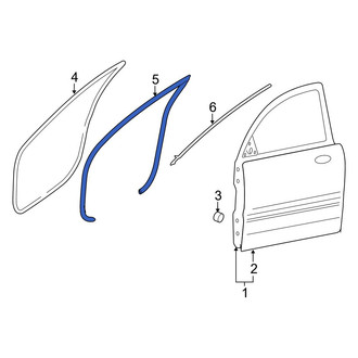 Hyundai OE - Front Left Inner Door Seal