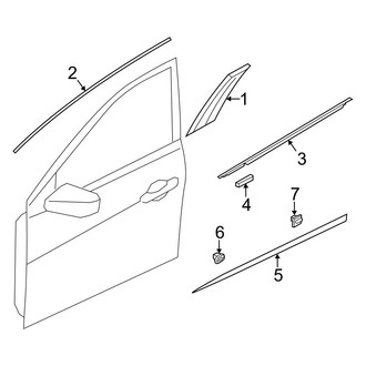 Hyundai OE - Front Door - Exterior Trim