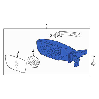 Hyundai OE - Front Left Door Mirror