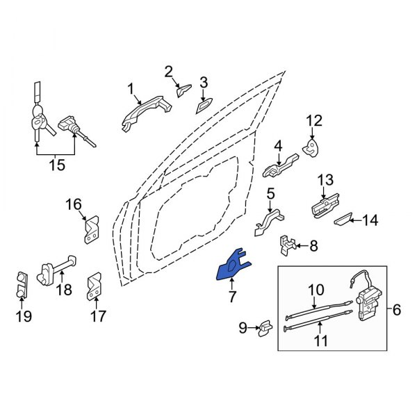 Door Latch Clip