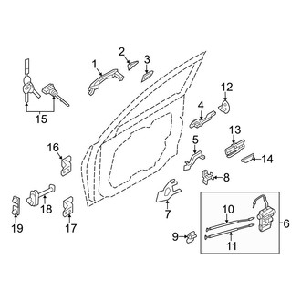 Hyundai OE - Front Door - Lock & Hardware