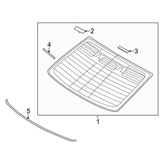 Hyundai OE - Back Glass - Glass